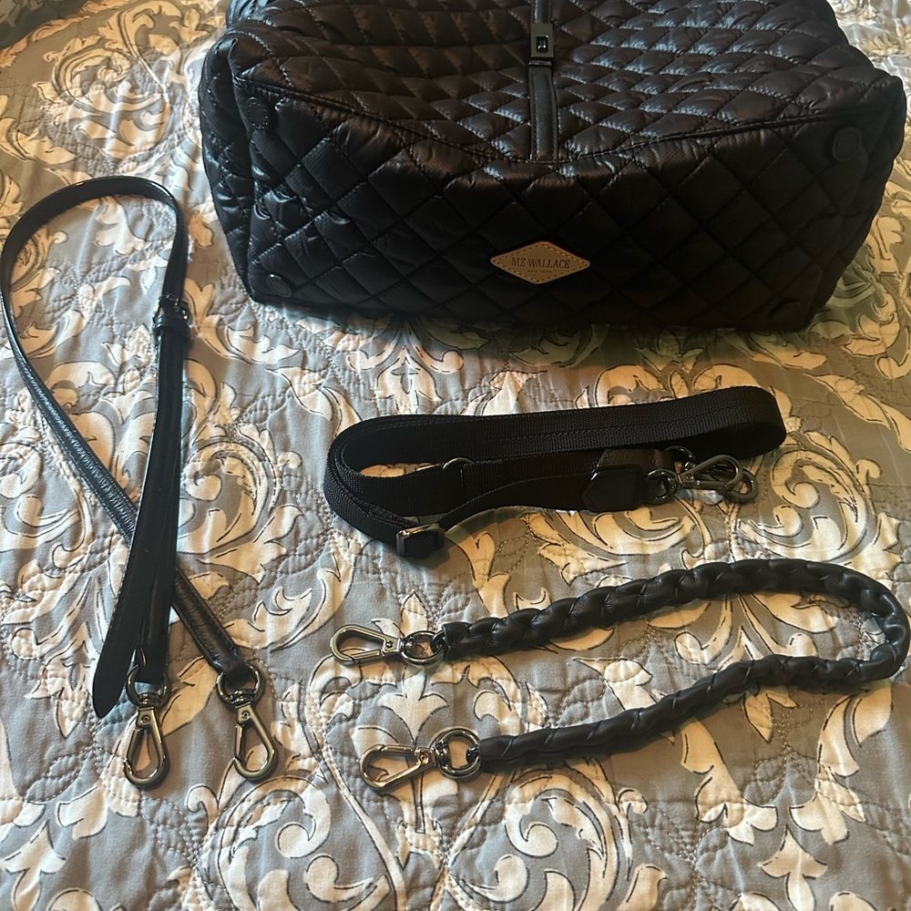 MZ Wallace Medium Astor Black Tote - Picture 6 of 12